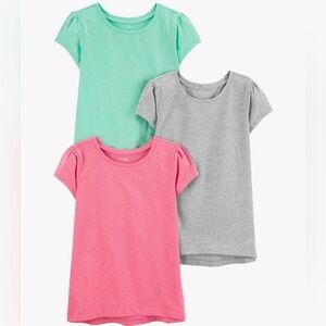 Simple Joy by Carter’s Girl’s Short Sleeve Shirts 3pk size 4